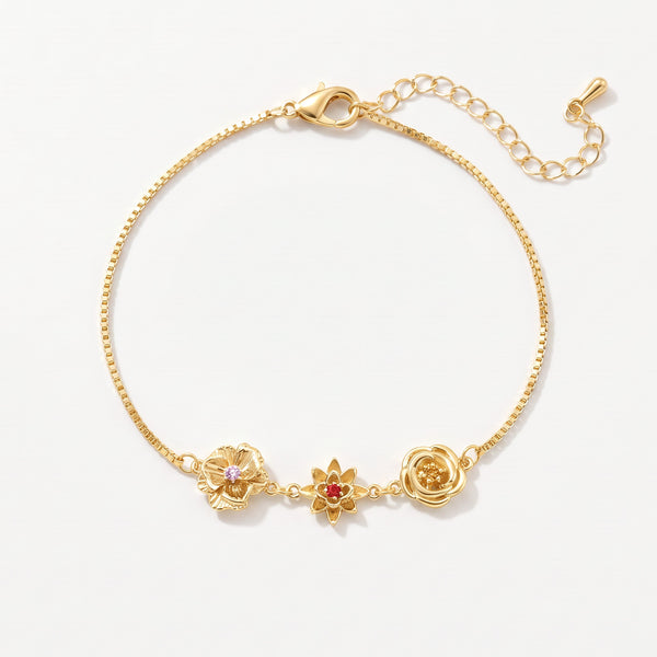 Dalia geboortebloem armband – goud