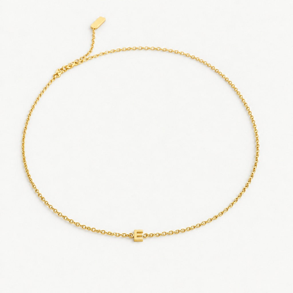 Familie Initialen Ketting — goud, 1 initiaal