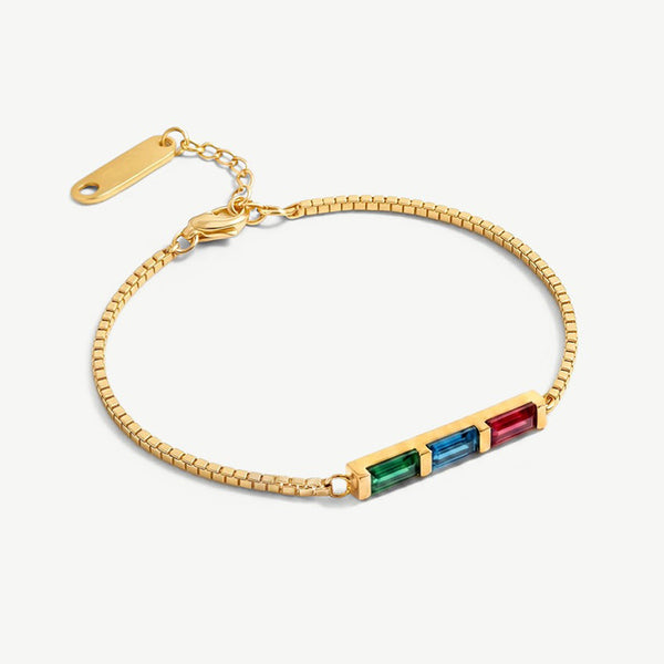 Geboortesteen Bar Armband