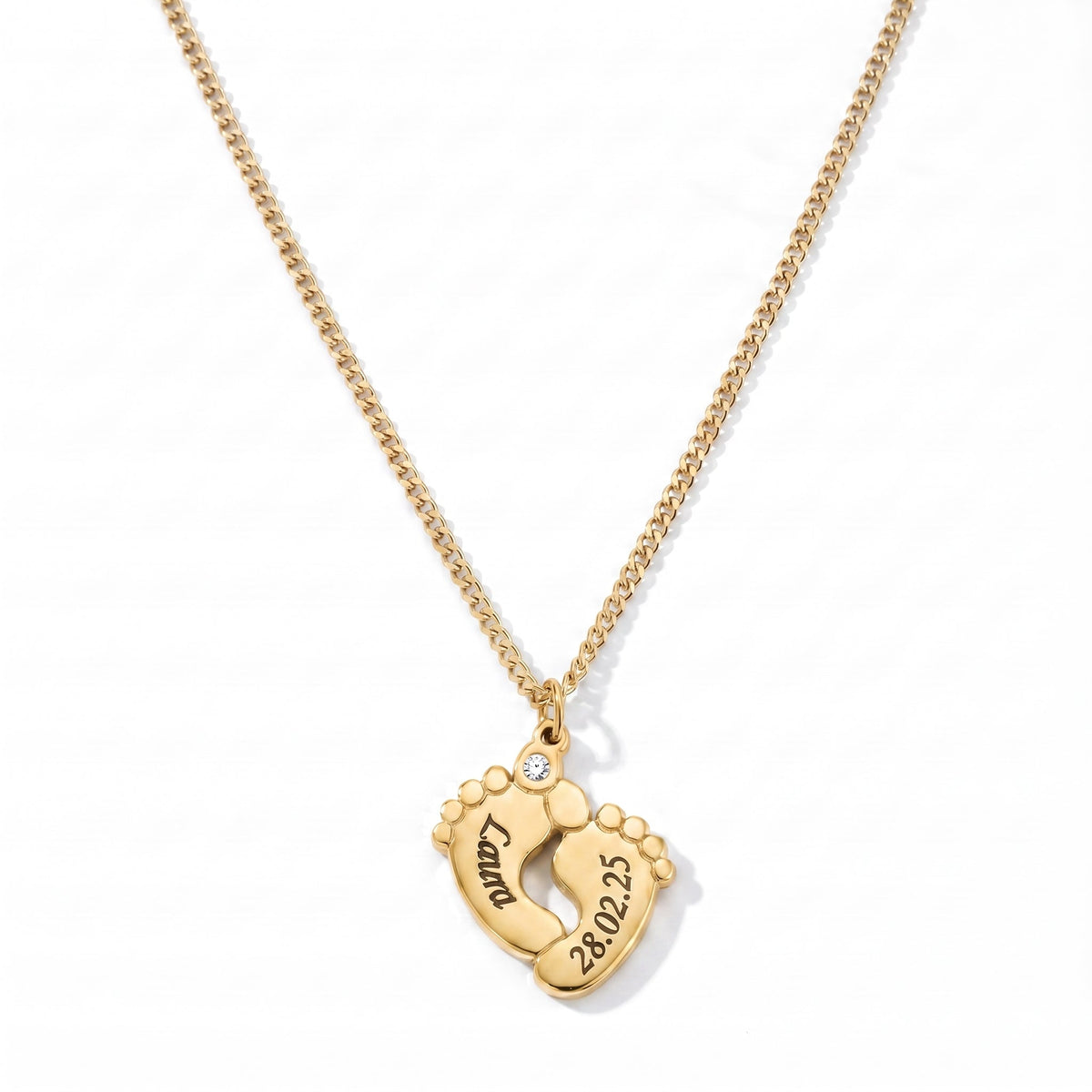 Baby Voetafdruk Ketting