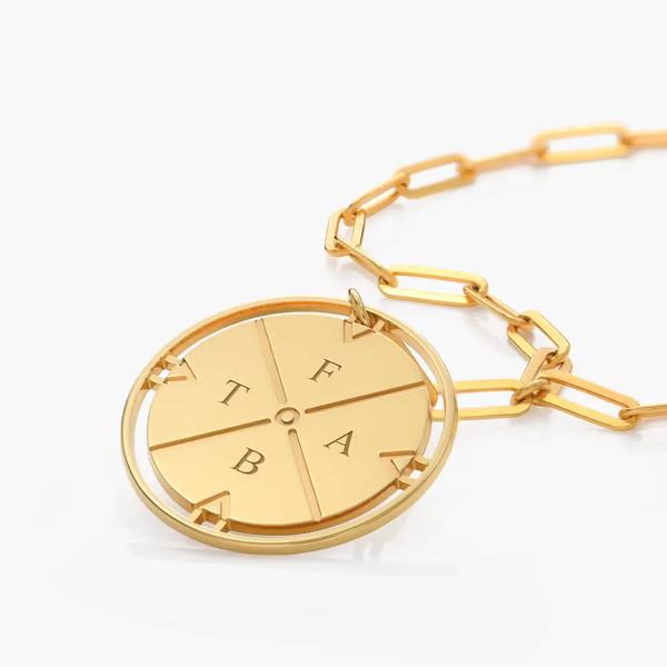 Gepersonaliseerde Kompas Ketting