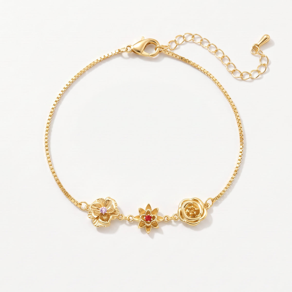 Dalia geboortebloem armband – goud