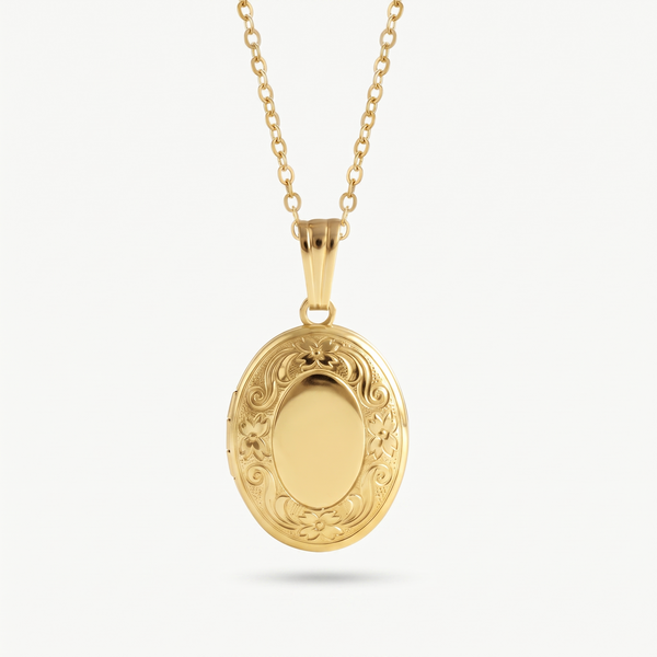 Ovaal Medaillon met Bloemenrand — studio