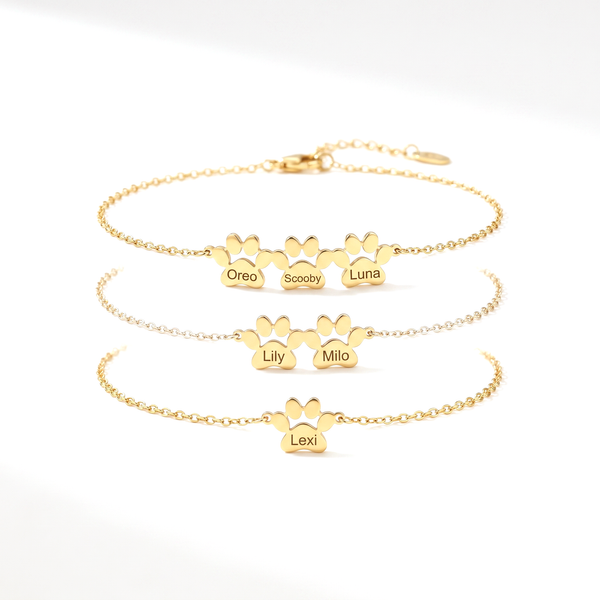Pootjes Armband met Namen — studio