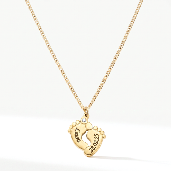 Baby Voetafdruk Ketting — studio
