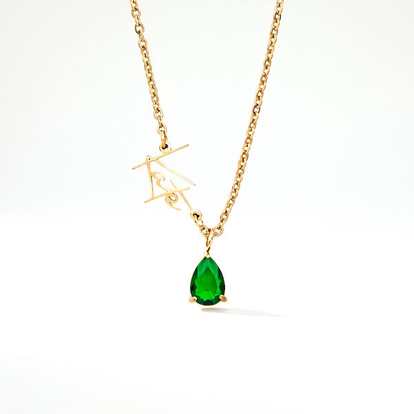 Signature Naam & Geboortesteen Ketting — studio